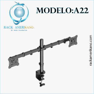Soporte para 2 Monitores de 13” a 32” – Ajuste Ergonómico