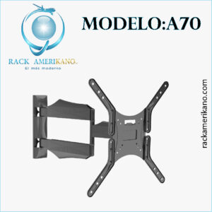 Soporte para TV de 32” a 65” con Giro 180°, Inclinación y Sistema Ocultacables